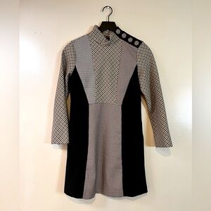 Zara Mixed Pattern Dress Size Small